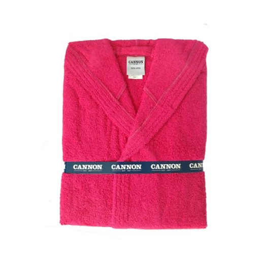 Cannon Plain Bathrobe Cotton, Fuchsia Color Cannon Plain Bathrobe Cotton, Fuchsia Color