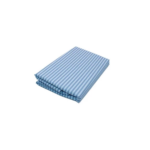 Cannon dots and stripes fitted sheet set, poly cotton, blue color, twin size - Cannon - Image 2