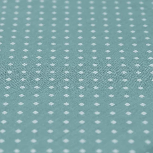 Cannon dots and stripes fitted sheet set, poly cotton, jade color, twin size - Cannon - Image 2