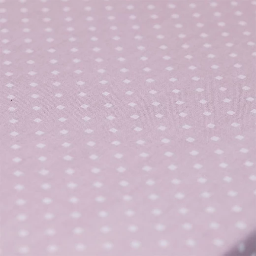 Cannon dots and stripes fitted sheet set, poly cotton, purple color, twin size - Cannon - Image 2