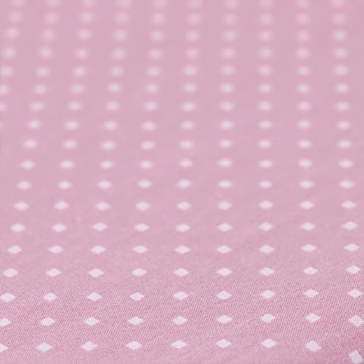 Cannon Dots And Stripes Fitted Sheet Set, Poly Cotton, Pink Color, Twin Size - Cannon - Image 3
