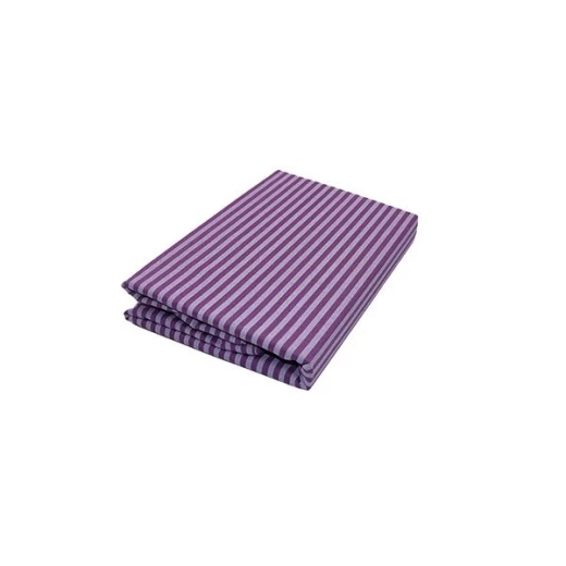Cannon Dots And Stripes Fitted Sheet Set, Poly Cotton, Dark Purple Color, Twin Size - Cannon - Image 5