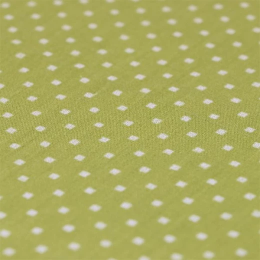 Cannon Dots And Stripes Fitted Sheet Set, Poly Cotton, Green Color, King Size, 3 Pieces - Cannon - Image 4