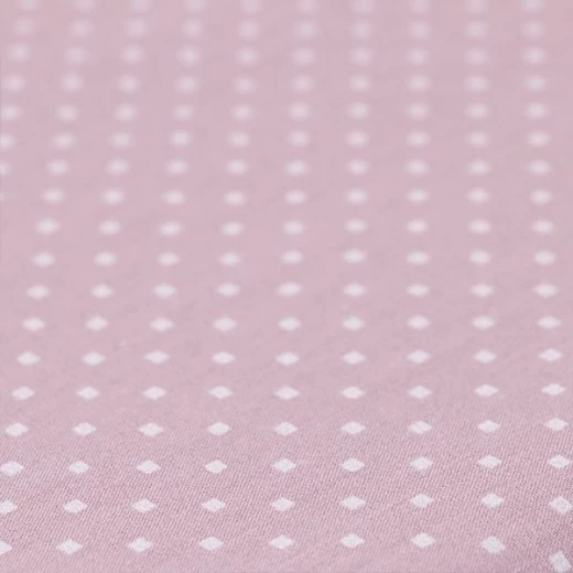 Cannon dots and stripes fitted sheet set, poly cotton, rose color, king size, 3 pieces - Cannon - Image 5