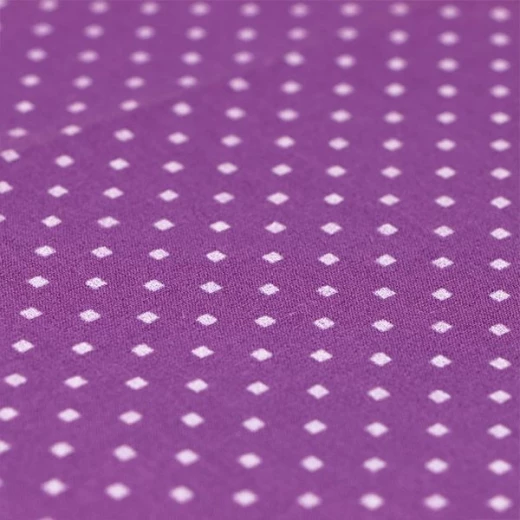 Cannon dots and stripes fitted sheet set, poly cotton, dark purple color, queen size, 3 pieces - Cannon - Image 3