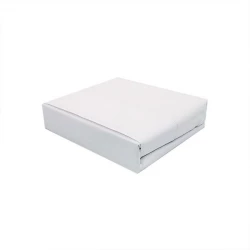 Cannon dots and stripes bed sheet set, white color, queen size, 4 pieces