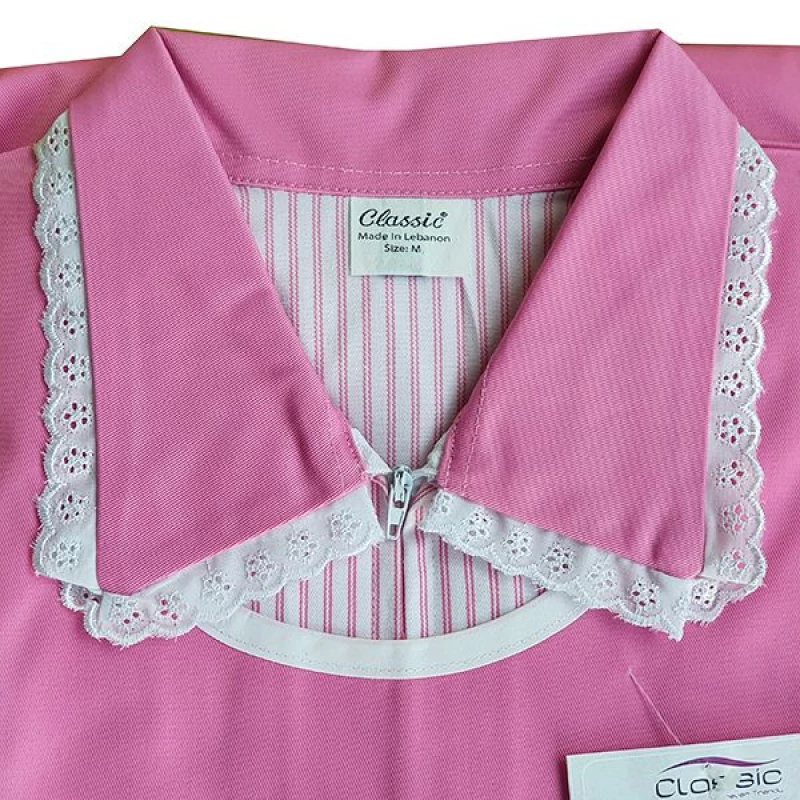 طقم زي مساعدة بأكمام قصيرة, باللون الزهري, 3 قطع من كانون - كانون