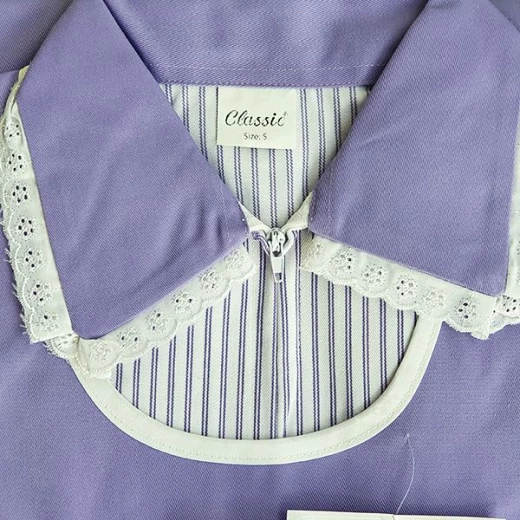 طقم زي مساعدة بأكمام قصيرة, باللون البنفسجي, 3 قطع من كانون طقم زي مساعدة بأكمام قصيرة, باللون البنفسجي, 3 قطع من كانون