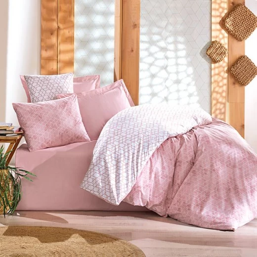 طقم لحاف بتصميم مطبوع, باللون الزهري, حجم مفرد كبير, 4 قطع من نوفا هوم طقم لحاف بتصميم مطبوع, باللون الزهري, حجم مفرد كبير, 4 قطع من نوفا هوم