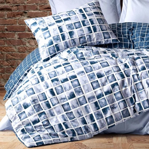 طقم لحاف بتصميم مطبوع, باللون الكحلي, حجم مفرد كبير, 4 قطع من نوفا هوم - نوفا هوم - Image 4