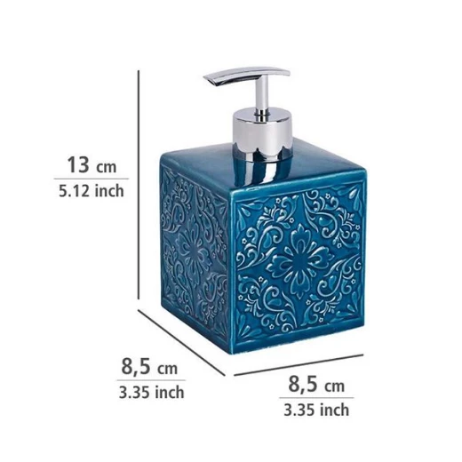Wenko "Cordoba" liquid soap dispenser. Pottery, dark blue - Wenko - Image 2