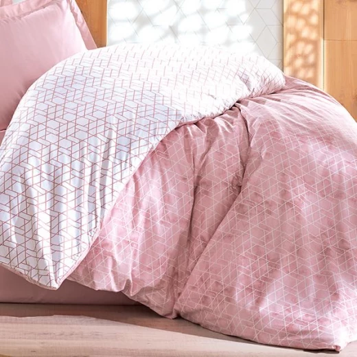 طقم لحاف بتصميم مطبوع, باللون الزهري, حجم مجوز, 6 قطع من نوفا هوم - نوفا هوم - Image 3
