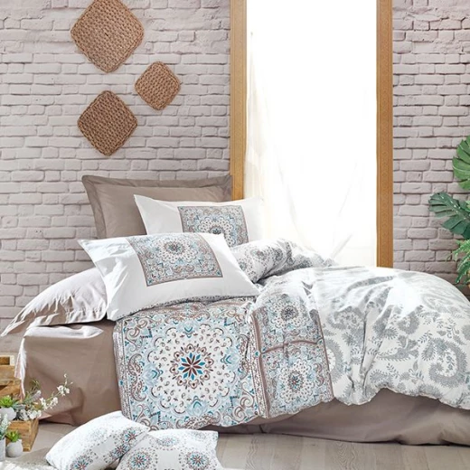 طقم لحاف بتصميم مطبوع, باللون الأبيض, حجم مجوز, 6 قطع من نوفا هوم طقم لحاف بتصميم مطبوع, باللون الأبيض, حجم مجوز, 6 قطع من نوفا هوم