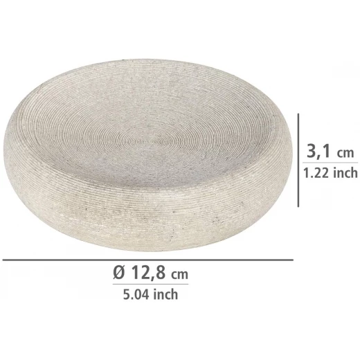 Wenko "Goa" soap dish, plastic polyresin, beige - Wenko - Image 2