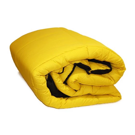 Nova home plain comforter set, yellow and black color, king size, 6 pieces - Nova Home - Image 5