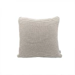 Nova Home Honey Bee Hand Knitted Cushion Cover, Dark Beige And Natural Color - Nova Home