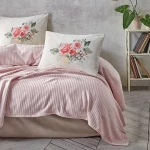 Nova Home Rosanna Pique Bedspread Set, Pink Color, Twin Size, 3 Pieces - Nova Home