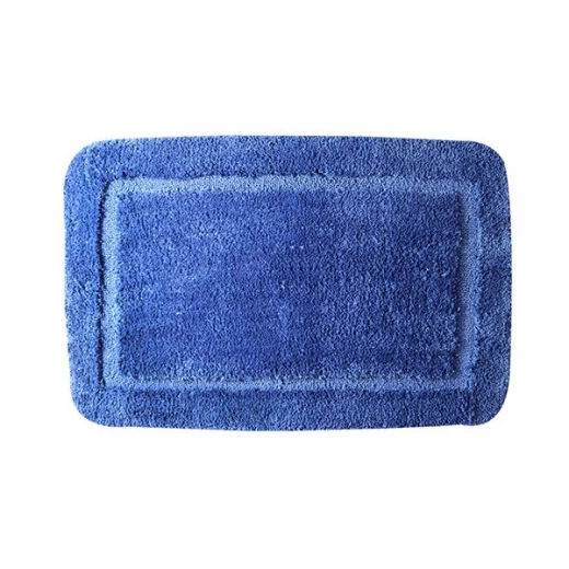 Nova Home Table Tufted Bath Mat Set, Navy Blue Color, 4 Pieces - Nova Home - Image 4