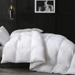 Nova Home Luxury Goose Down Comforter 90%, Size 200x220, White Color - Nova Home