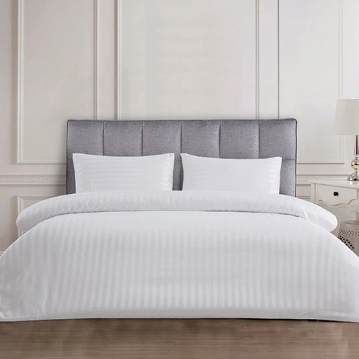 Nova Home UltraStripe Hotel Style Duvet Cover Set, King Size, White Color Nova Home UltraStripe Hotel Style Duvet Cover Set, King Size, White Color
