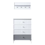 خزانة مع رف لغرفة الأطفال, باللون الأبيض من بيير كاردان - بيير كاردان