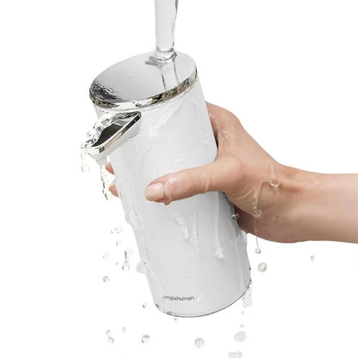 Simplehuman liquid soap sensor pump, stainless steel, white color, 260 ml - Simplehuman - Image 3