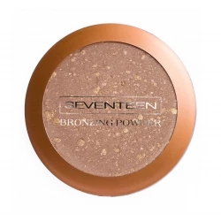 Seventeen Bronzing Powder 01: Achieve Sun Kissed Glow & Contoured Face Makeup for All Skin Types 16g. Versatile & Easy Application for a Radiant Look, Enhancing Facial Structure