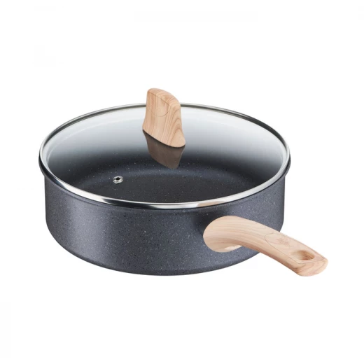 Tefal Natural Force Sautepan + Lid , 24 Cm Tefal Natural Force Sautepan + Lid , 24 Cm