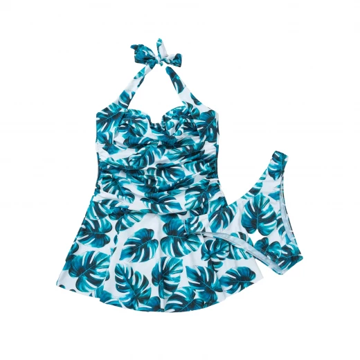 ملابس سباحة, باللون الأزرق, قطعتين ملابس سباحة, باللون الأزرق, قطعتين