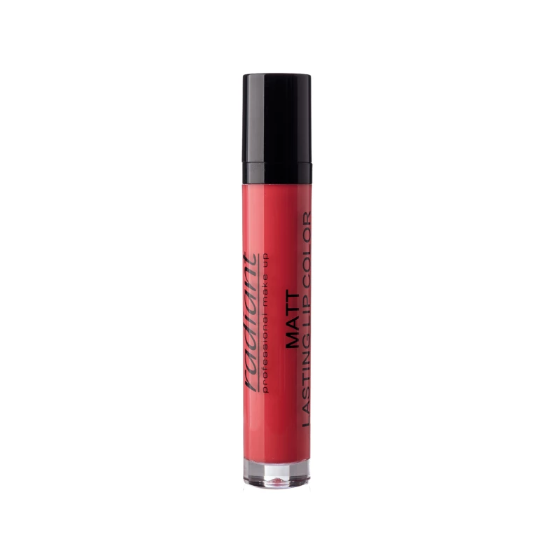 Radiant Matt Lasting Lip Color SPF 15 Number 50: Long Lasting Matte Finish Liquid Lipstick for All Skin Tones. Comfortable Wear. - Radiant