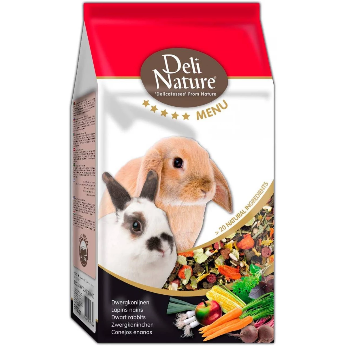 Deli Nature Menü 5 Stars Für Jerbos, Mäuse & Hamster – 750 G, Ausgewogenes Premium-Futter