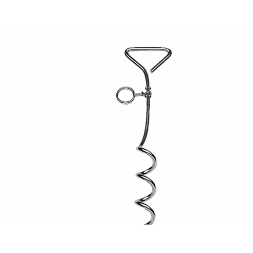 دبوس حلزوني معدني لربط سلسلة الكلاب من فيربلست دبوس حلزوني معدني لربط سلسلة الكلاب من فيربلست