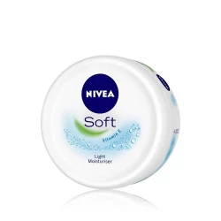 Nivea Soft & Fresh Moisturizing Cream 100ml, Lightweight Hydrating Formula with Vitamin C & Jojoba Oil for Soft, Smooth, and Healthy Skin
