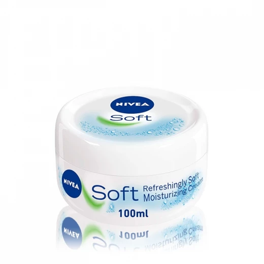 Nivea Soft & Fresh Moisturizing Cream 100ml, Lightweight Hydrating Formula with Vitamin C & Jojoba Oil for Soft, Smooth, and Healthy Skin - Nivea - Image 2
