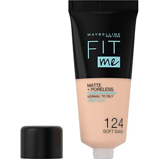 كريم اساس فيت مي غير لامع ويغطي المسام، درجة رقم 124 من ميبيلين نيويورك - Maybelline - Image 2