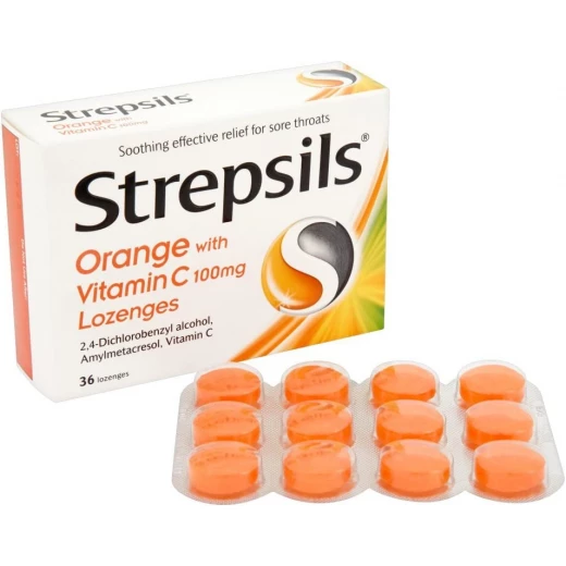 Strepsils Orange & Vitamin C Lozenges, 36 Pieces - Strepsils - Image 7