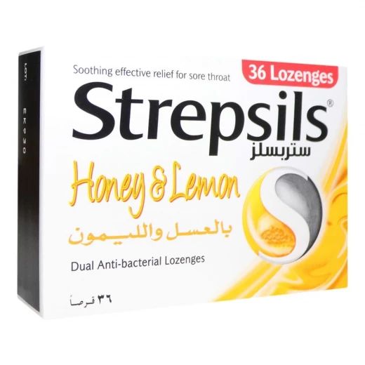 Strepsils Honey & Lemon Lozenges, 36 Pieces Strepsils Honey & Lemon Lozenges, 36 Pieces