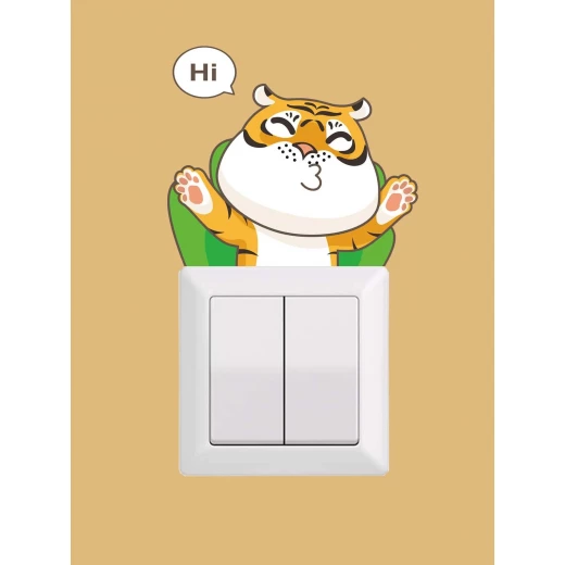 ملصق حائط للقابس, بتصميم رسومات كرتونية - Image 3