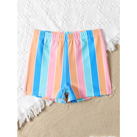 Boys Swim Shorts, Striped Design - Image 2