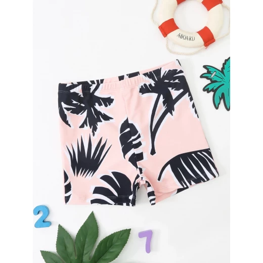 Boys Swim Shorts, Tropical Design - Image 4