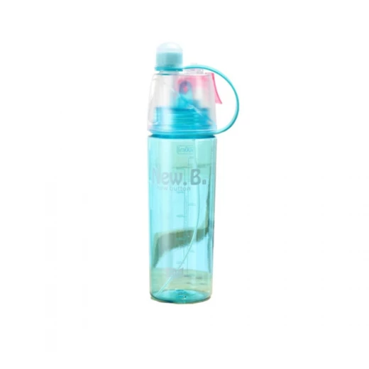 مطرة ماء رياضية مع بخاخ, باللون الأزرق, 600 مل مطرة ماء رياضية مع بخاخ, باللون الأزرق, 600 مل