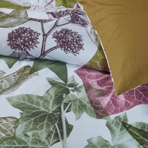 Bedding House, Soft Linen Duvet cover, 3 Pieces, King Size, Ivy Multicolor Design - Bedding House - Image 2