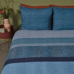 Bedding House, Duvet cover, 3 Pieces, Blue Color, Queen Size, Jacco Design - Bedding House
