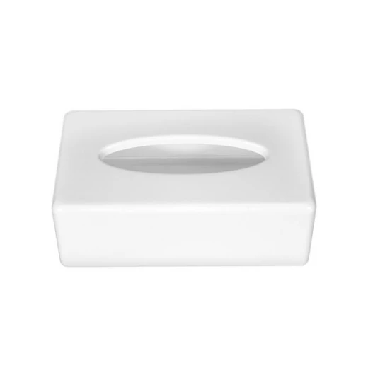 Kela Facial Tissue Box, White Color, Panno Rectangular Design - Kela - Image 2