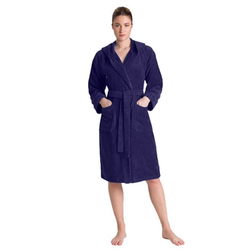 Cannon Plain Bathrobe Cotton, Navy Blue Color - Cannon - Image 2