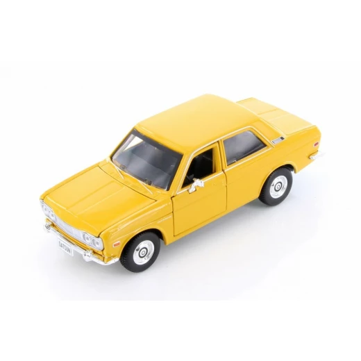 سيارة داتسون 510 موديل 1971 مقياس 1:24, اللون الأصفر من مايستو سيارة داتسون 510 موديل 1971 مقياس 1:24, اللون الأصفر من مايستو