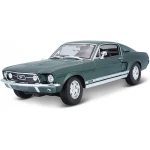 Maisto 1967 Ford Mustang GTA Fastback, Scale 1:18, Green Color - Maisto
