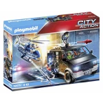 Playmobil Helicopter Pursuit With Runaway Van - Playmobil