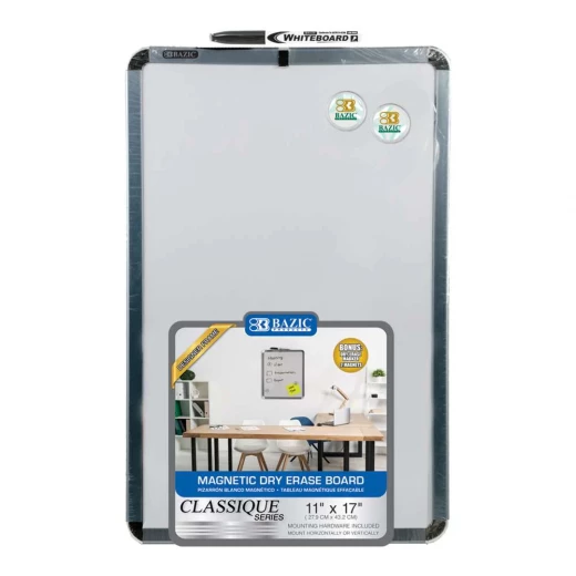 Bazic Magnetic Dry Erase Board Marker And 2 Magnets, 27.9 x 43.2 Cm Bazic Magnetic Dry Erase Board Marker And 2 Magnets, 27.9 x 43.2 Cm