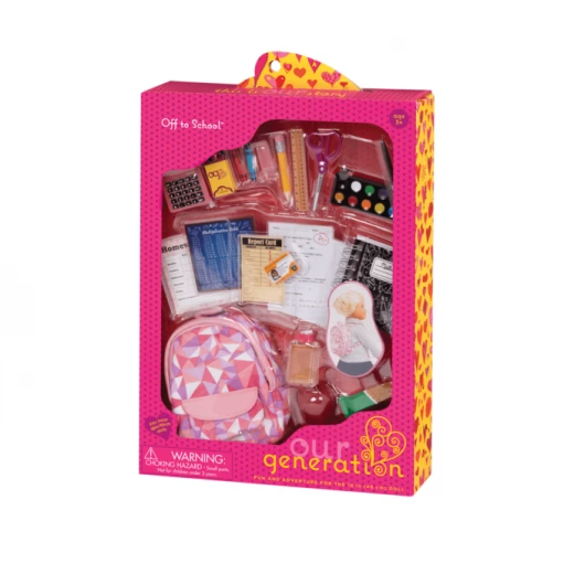 Our Generation Off To School Supplies Accessory Set For Dolls Our Generation Off To School Supplies Accessory Set For Dolls